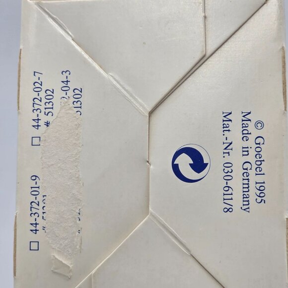 Hummel Goebel Angel Bell Ornament 1995 Purple Angel with Train 20th Ed w/Box - Picture 9 of 9